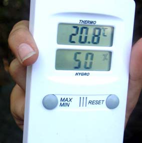 Hygrometre thermometre